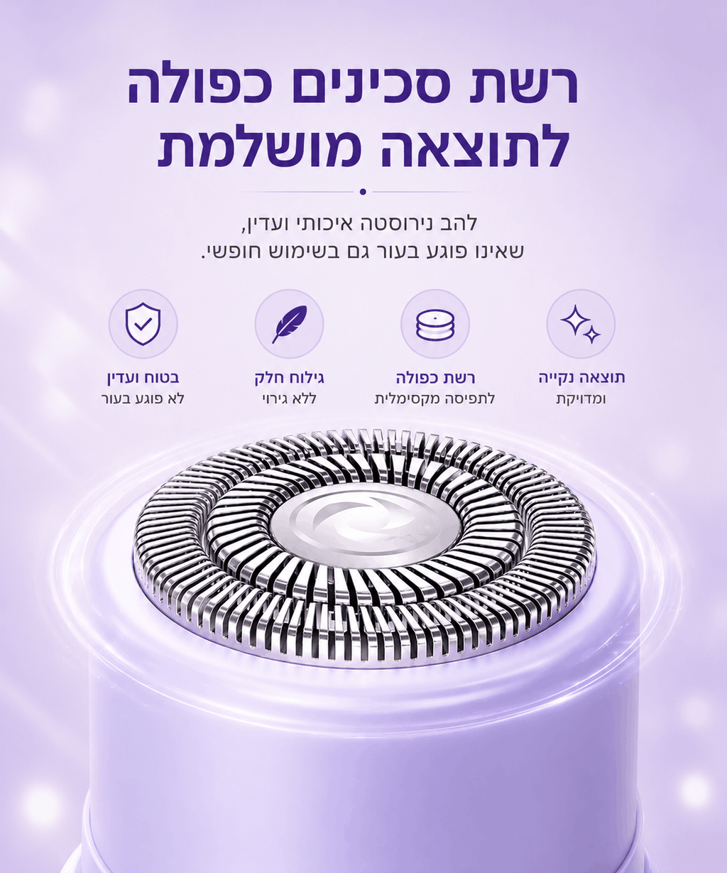 מכונת גילוח דו ראשית מבית TUCSON