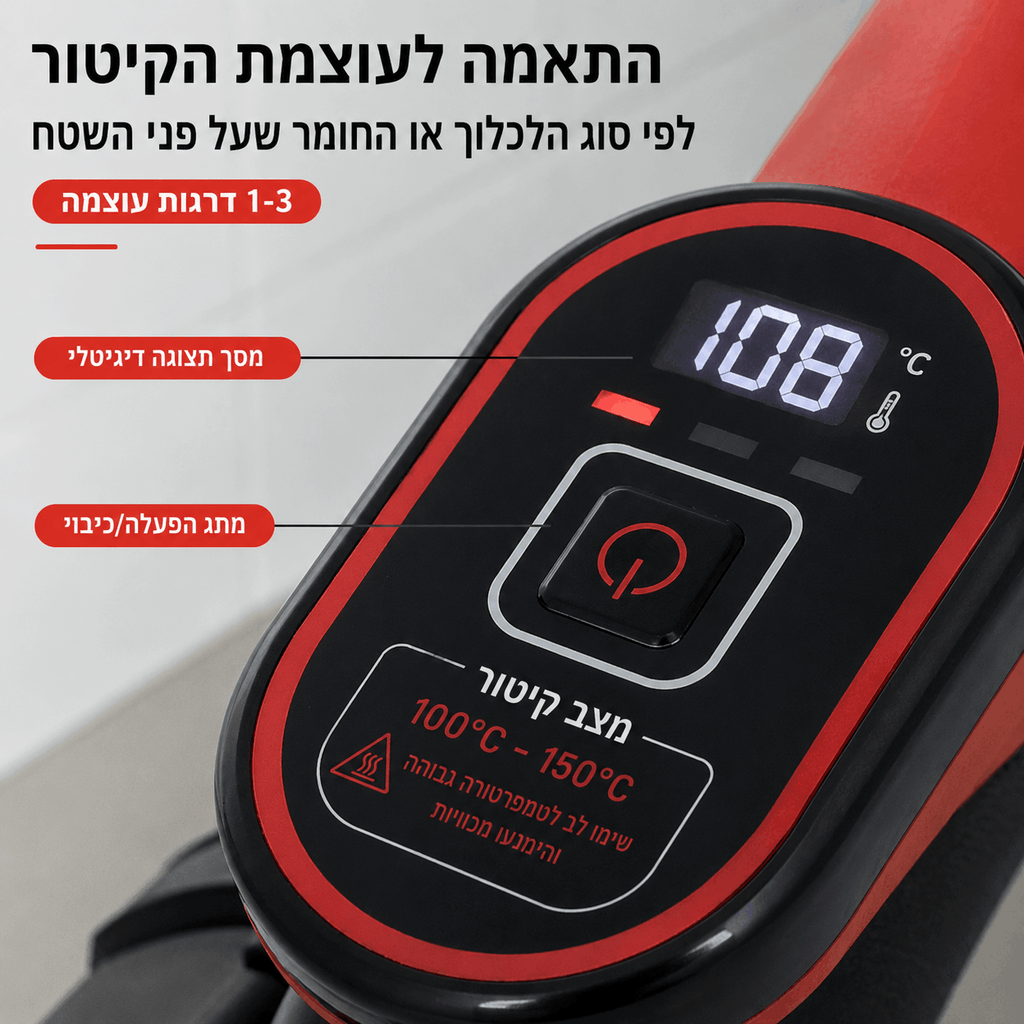 SteamGun Pro מבית TUCSON – אקדח קיטור עוצמתי לניקוי עמוק ללא כימיקלים